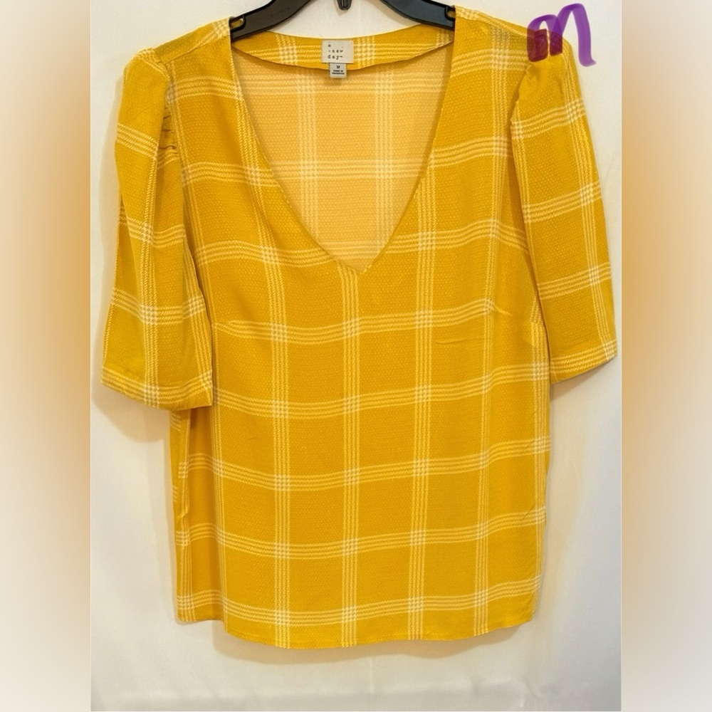 a new day Yellow Blouse with Elegant Design